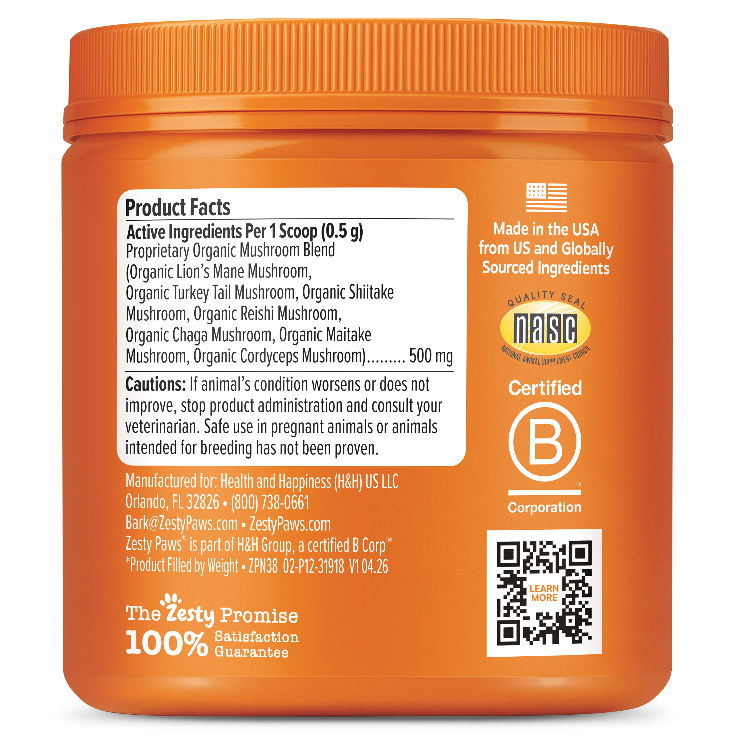 810030597018_ZP_Dog_AllAges_OrganicMushroomPowder_60g_02-P12-31918_v1_Left.png