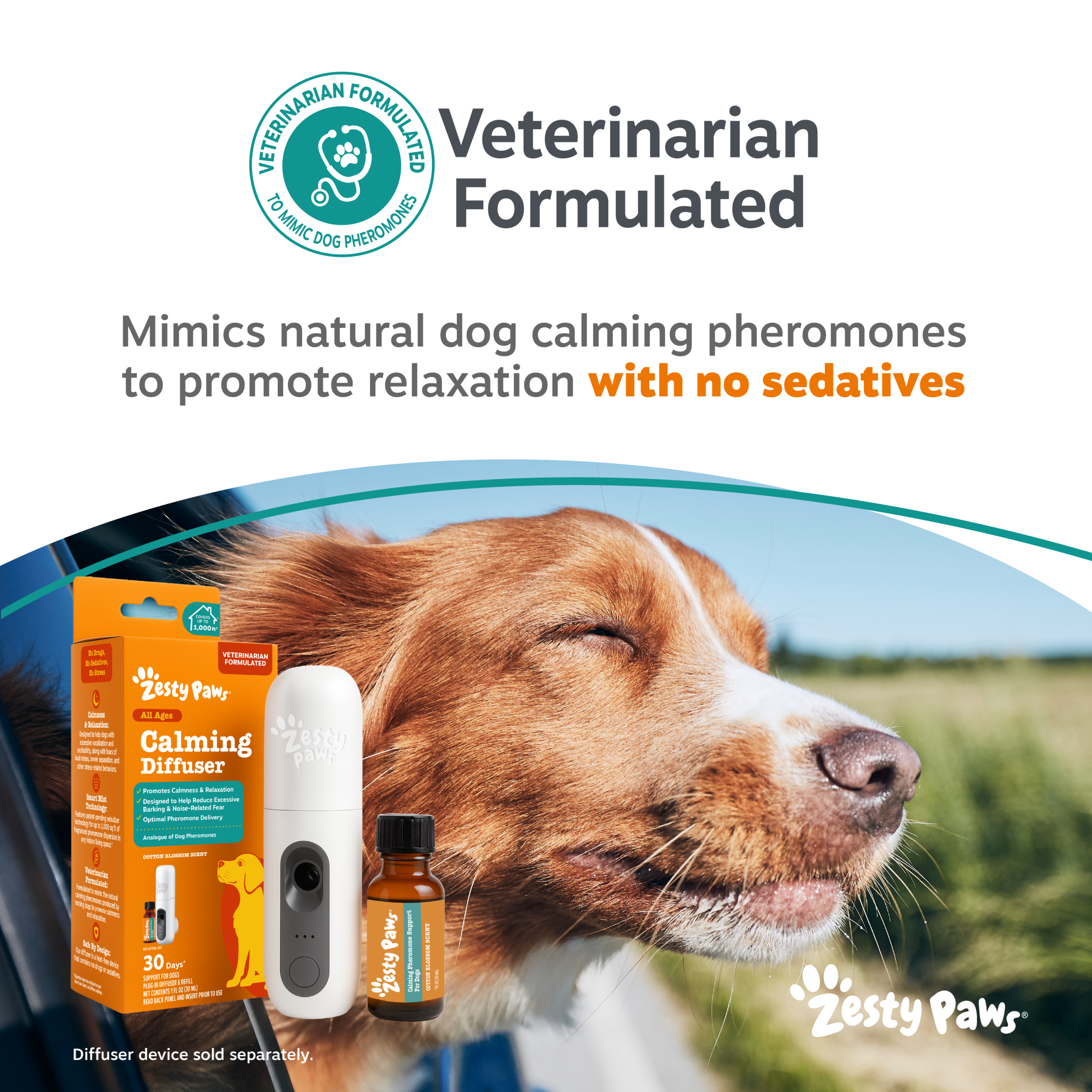 810030597094_ZP_Dog_CalmingDiffusorRefill_CottonBlossom_1pck_v1_7_Vet_Formulated.png