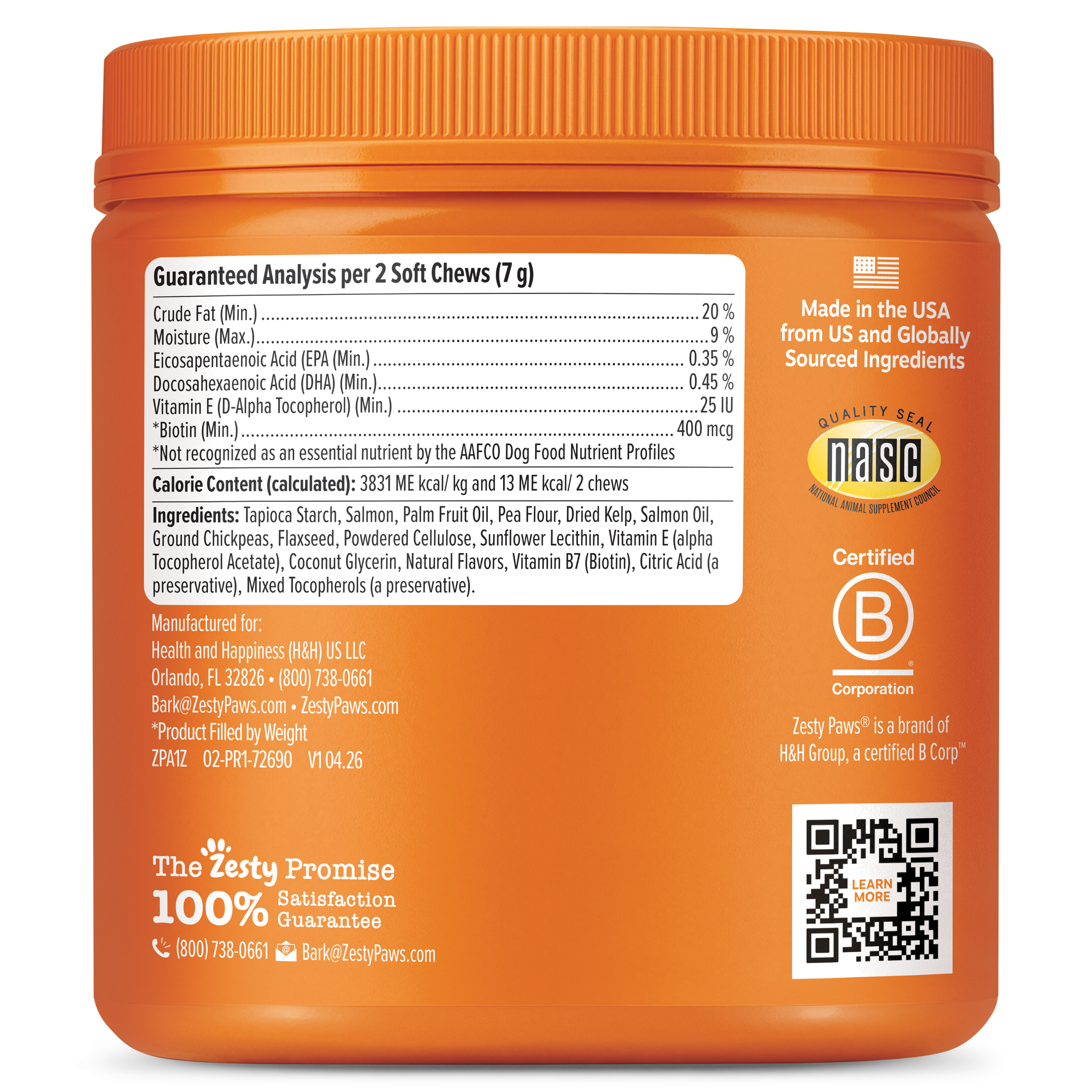 856521007420_ZP_Dog_SkinCoatBitesSalmonOil_Salmon_90ct_02-PR1-72690_v1_Left.png