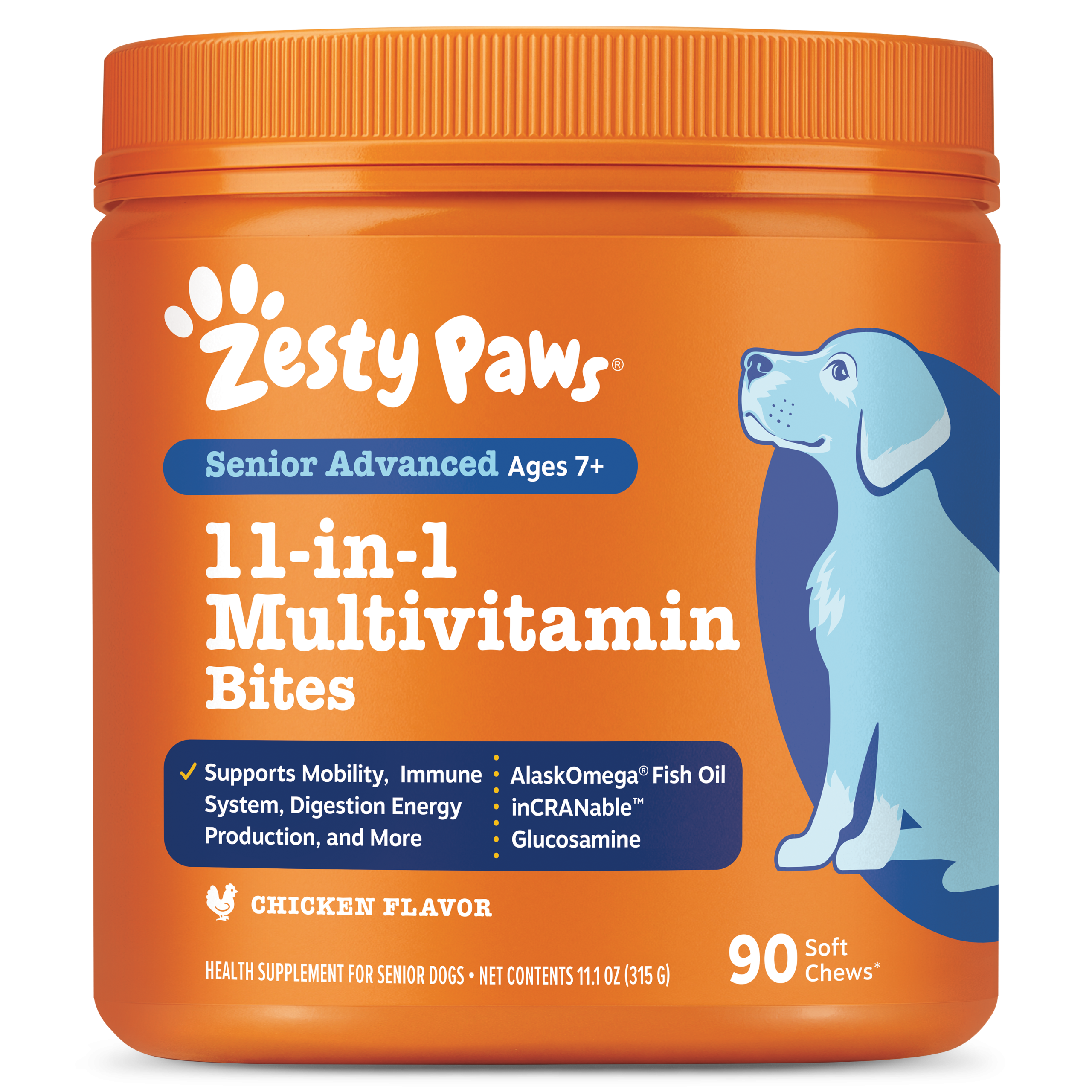 Senior Advanced 11-in-1 Multivitamin Bites for Senior Dogs