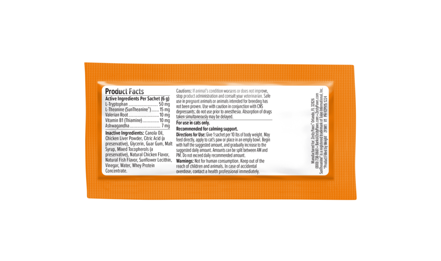 NoSku_ZP_Cat_Supplement_CalmingMousse_Chicken_6g_Sachet_Back-900x534-c4cc11b.png